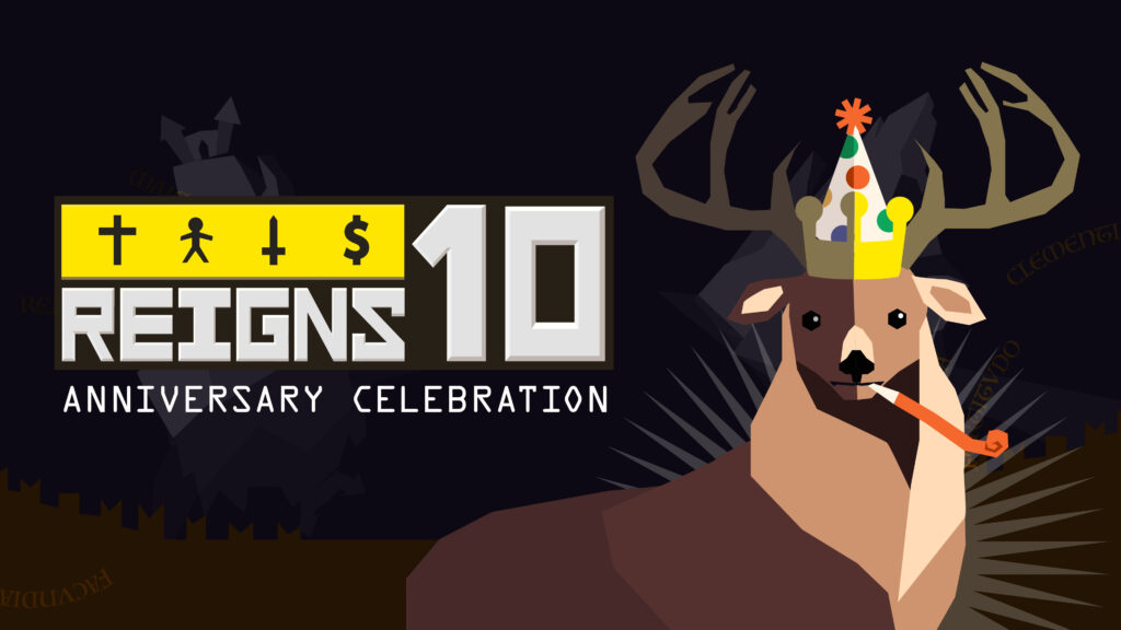 Devolver Digital 百萬銷量敘事作《王權 Reigns》歡慶上市 10 週年、突破 400 萬玩家大型免費更新上線,全系列超殺銅板價發售中!