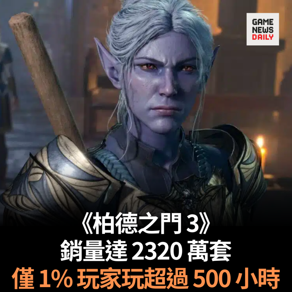 《柏德之門 3》銷量達 2320 萬套 僅 1% 玩家玩超過 500 小時