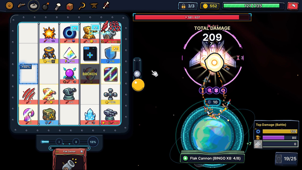 拉霸機化身行星最後防線！Roguelike 牌組構築遊戲《Meteor Spin》Steam 正式上市