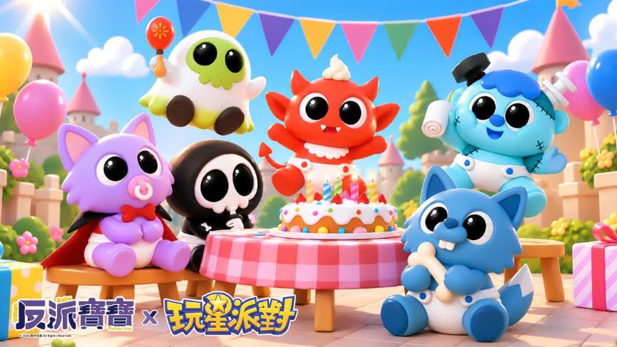 《玩星派對》全新小遊戲「砰砰植物」×夥伴玩具「反派寶寶」聯動登場！萬聖節不給玩，就搗蛋！